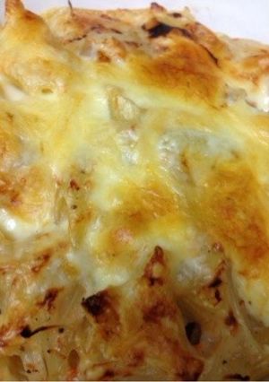 簡単☆水漬けペンネと鮭フレークのグラタン-レシピのメイン写真