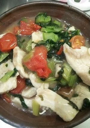 鶏胸肉と小松菜の炒め煮-レシピのメイン写真