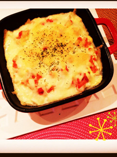 簡単!あつあつ豆腐明太グラタン^^-レシピのメイン写真