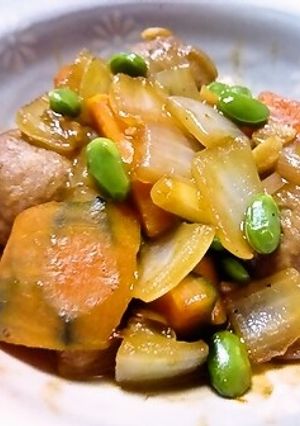 かぼちゃと肉団子の甘酢あん-レシピのメイン写真