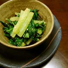 A picture of ンスナバー(ふだん菜)の胡麻和え.