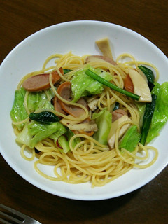 野菜たっぷり和風ペペロンチーノ!-レシピのメイン写真