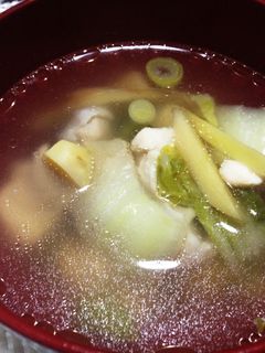 白菜と生姜の鶏肉スープ-レシピのメイン写真