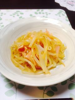 懐かしの味!もやしとハムのからし和え-レシピのメイン写真