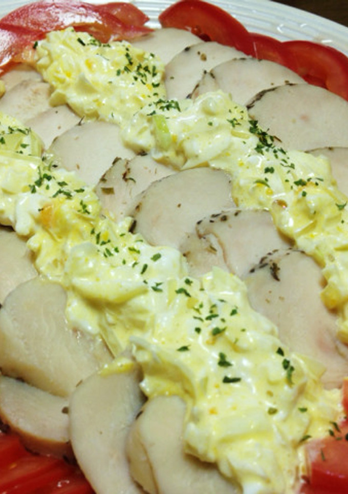 【糖質制限】【副菜】鶏ハムタルタル-レシピのメイン写真