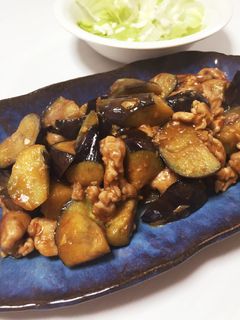 ナスと豚肉のピリ辛炒め-レシピのメイン写真