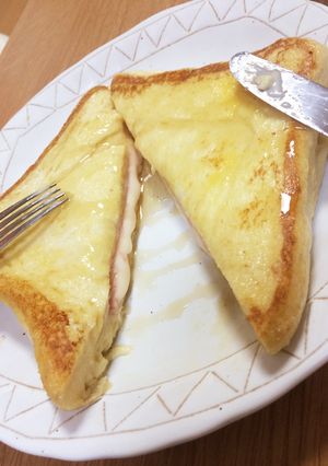 朝食に☆フレンチトーストクロックムッシュ-レシピのメイン写真