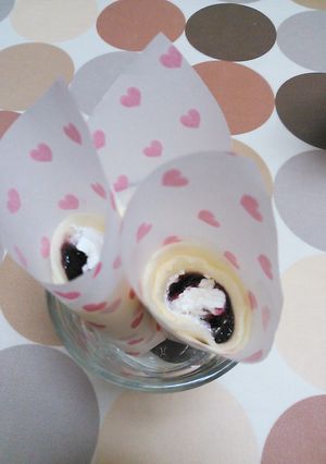 レンジで簡単！ＨＭでミニクレープを弁当に-レシピのメイン写真