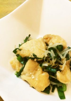 鶏むね肉で作るニラレバ風炒め物-レシピのメイン写真