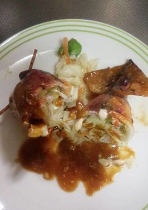 イカの野菜詰めカレーマヨ(*ゝω・*)ノ-レシピのメイン写真