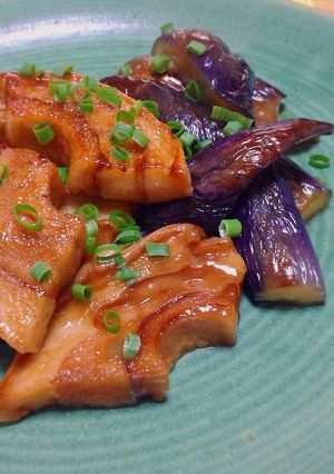 ジューシーな車麩と茄子の甘辛揚げ焼き-レシピのメイン写真