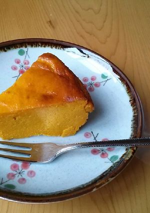 ノンオイル☆濃厚ベイクドかぼちゃケーキ-レシピのメイン写真