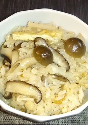 旨い！きのこの炊き込みご飯-レシピのメイン写真