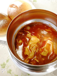 トマト缶で作る、豆腐と卵のやさしいスープ-レシピのメイン写真
