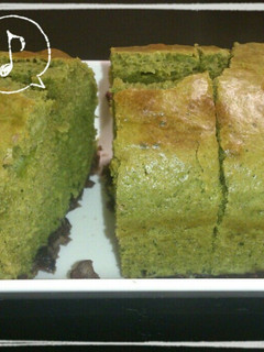 HMで簡単おやつ★抹茶小豆パウンドケーキ-レシピのメイン写真
