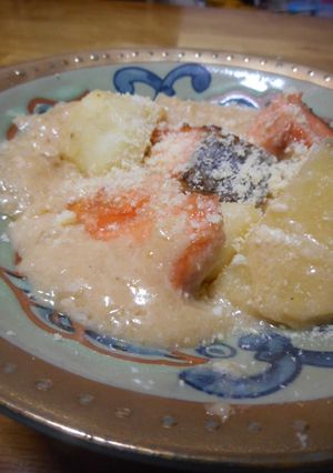 鮭とじゃが芋のみそミルク煮-レシピのメイン写真