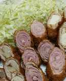 豚肉×ベーコンの巻き巻きミルフィーユかつ