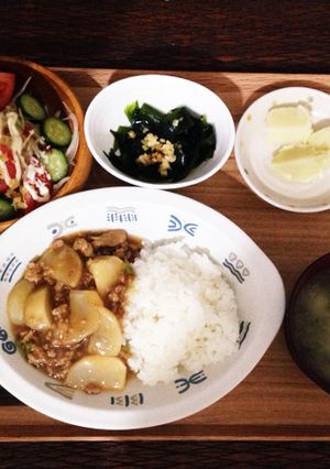 カブ挽肉あんかけ-レシピのメイン写真