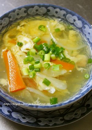 鳥皮でナンプラースープ-レシピのメイン写真