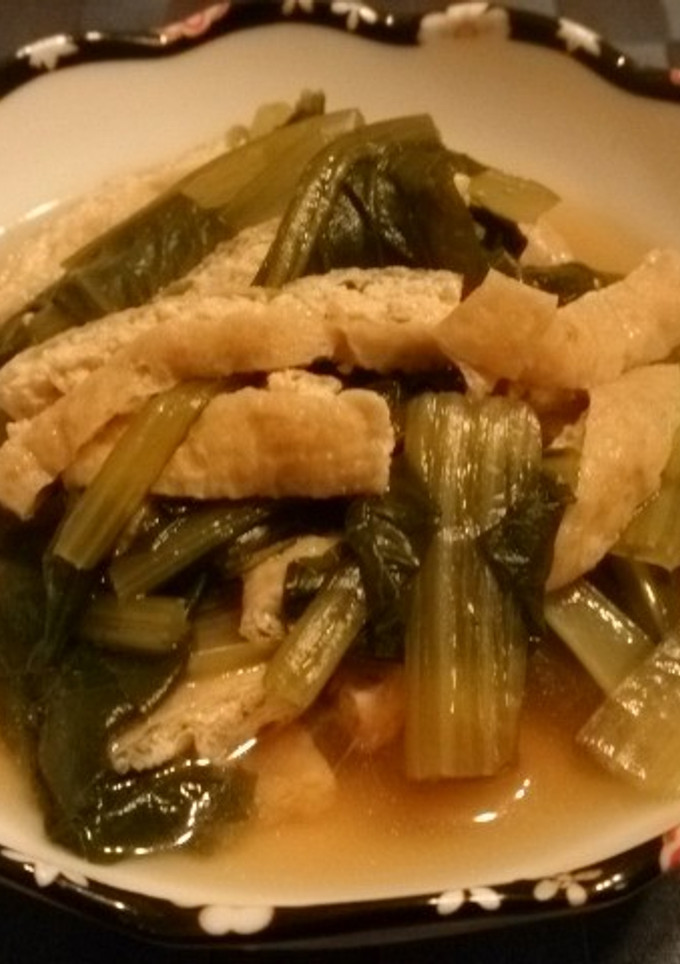 ◆簡単美味♡小松菜とうす揚げの煮物◆-レシピのメイン写真