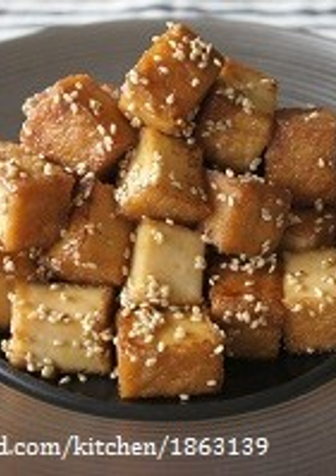 お弁当にも♡コロコロ厚揚げのごま照り焼き-レシピのメイン写真