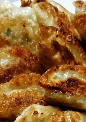 焼き目こんがり♪にんにく無し焼き餃子-レシピのメイン写真