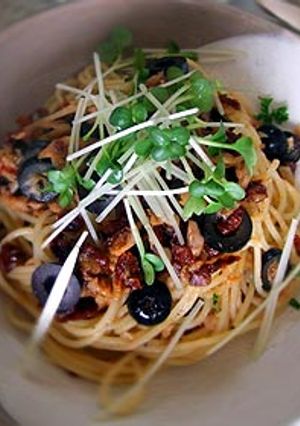 ドライトマトとツナのパスタ-レシピのメイン写真