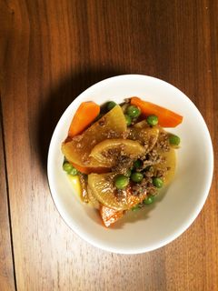 大根とひき肉 煮物-レシピのメイン写真