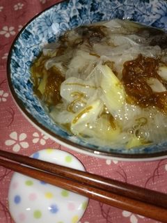 レンジでチン♪長ネギのモズク和え-レシピのメイン写真
