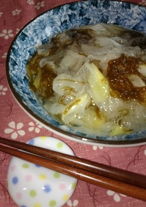 レンジでチン♪長ネギのモズク和え-レシピのメイン写真