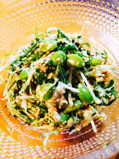 水菜の白和えゴマ風味(砂糖なし)-レシピのメイン写真