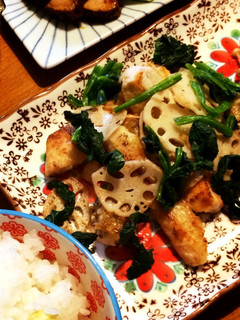 レンコンと鳥もも肉の炒め物-レシピのメイン写真