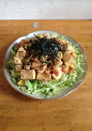 居酒屋風、豆腐とアボカドのサラダ-レシピのメイン写真