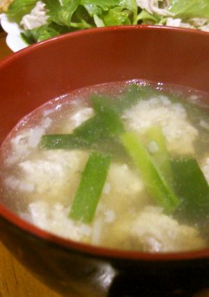 豆腐でふんわり♪肉団子の汁椀-レシピのメイン写真