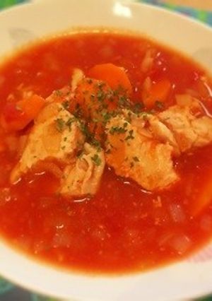 やわらかジューシー鶏胸肉と野菜のトマト煮-レシピのメイン写真