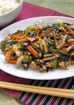 ごぼうキムチ入り野菜炒め-レシピのメイン写真