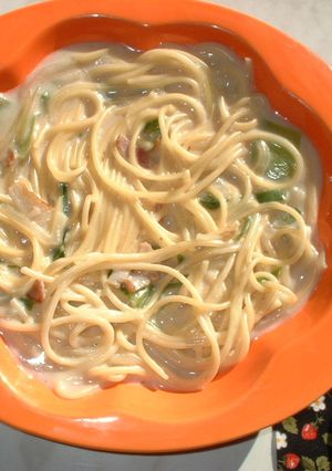 朝食に☆簡単ミルクスープパスタ-レシピのメイン写真