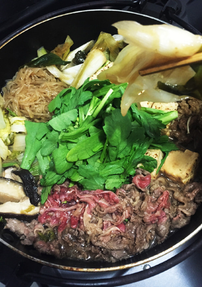 焼きねぎがおいしいすき焼き〜楽しいシメ付-レシピのメイン写真