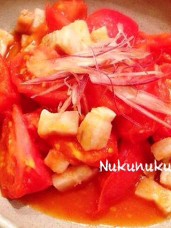 即席塩豚で塩豚トマト-レシピのメイン写真