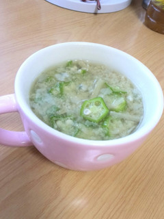 とろーりオクラごぼう玉ねぎの味噌汁☆-レシピのメイン写真