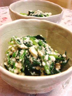 おふくろの味ですわ♪ホウレンソウの白和え-レシピのメイン写真