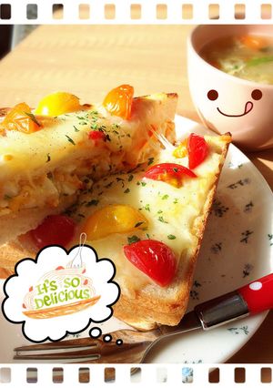 コメダ風!たまごたっぷりチーズトースト♡-レシピのメイン写真