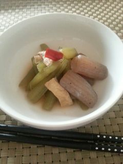 ふきと蒟蒻の煮物-レシピのメイン写真