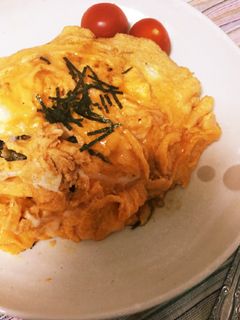 ランチに!高菜明太の和風オムライス-レシピのメイン写真