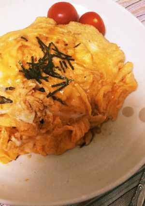 ランチに！高菜明太の和風オムライス-レシピのメイン写真