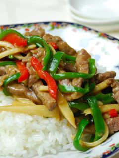 チンジャオロースー丼-レシピのメイン写真