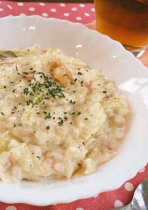 海老とキノコのチーズリゾット＊-レシピのメイン写真