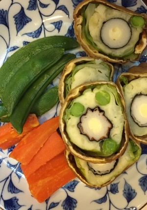 丸ごと竹輪チーズinポテト春巻き-レシピのメイン写真