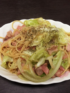 陸海の融合!海鮮と豚の和風パスタ-レシピのメイン写真