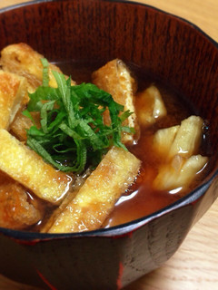 ひと手間で絶品!茄子と油揚げのみそ汁-レシピのメイン写真